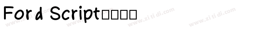 Ford Script字体转换